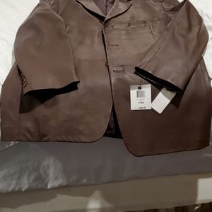 Men's leather blazer